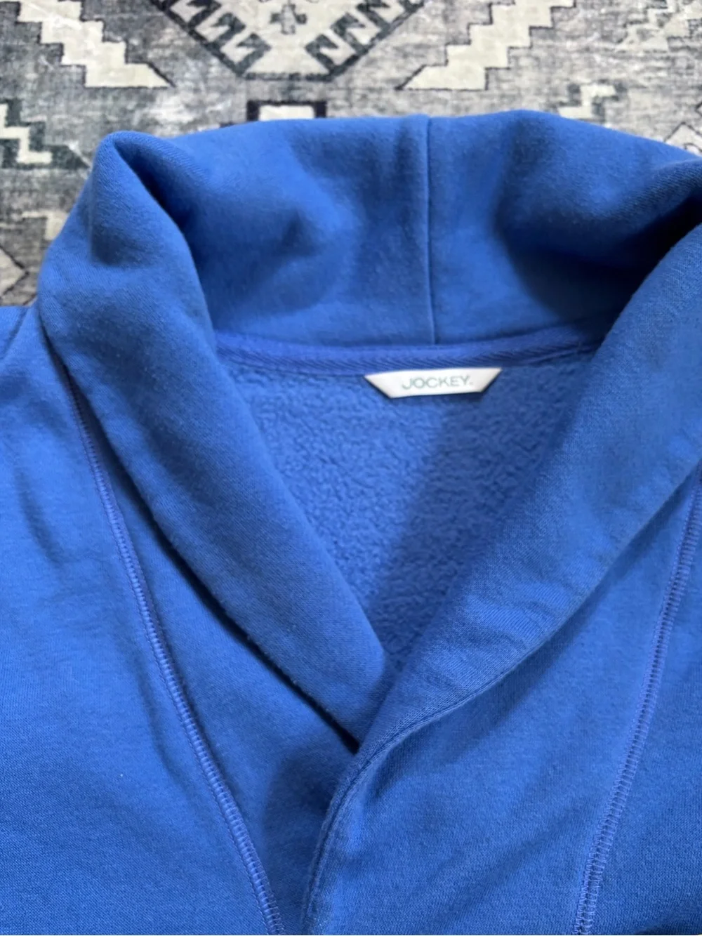 Jockey periwinkle Shawl Collar Sweatshirt small